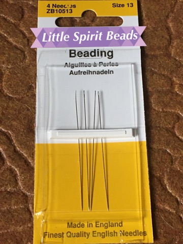 Beadsmith English Beading Needles Size 13 - 4 Needles