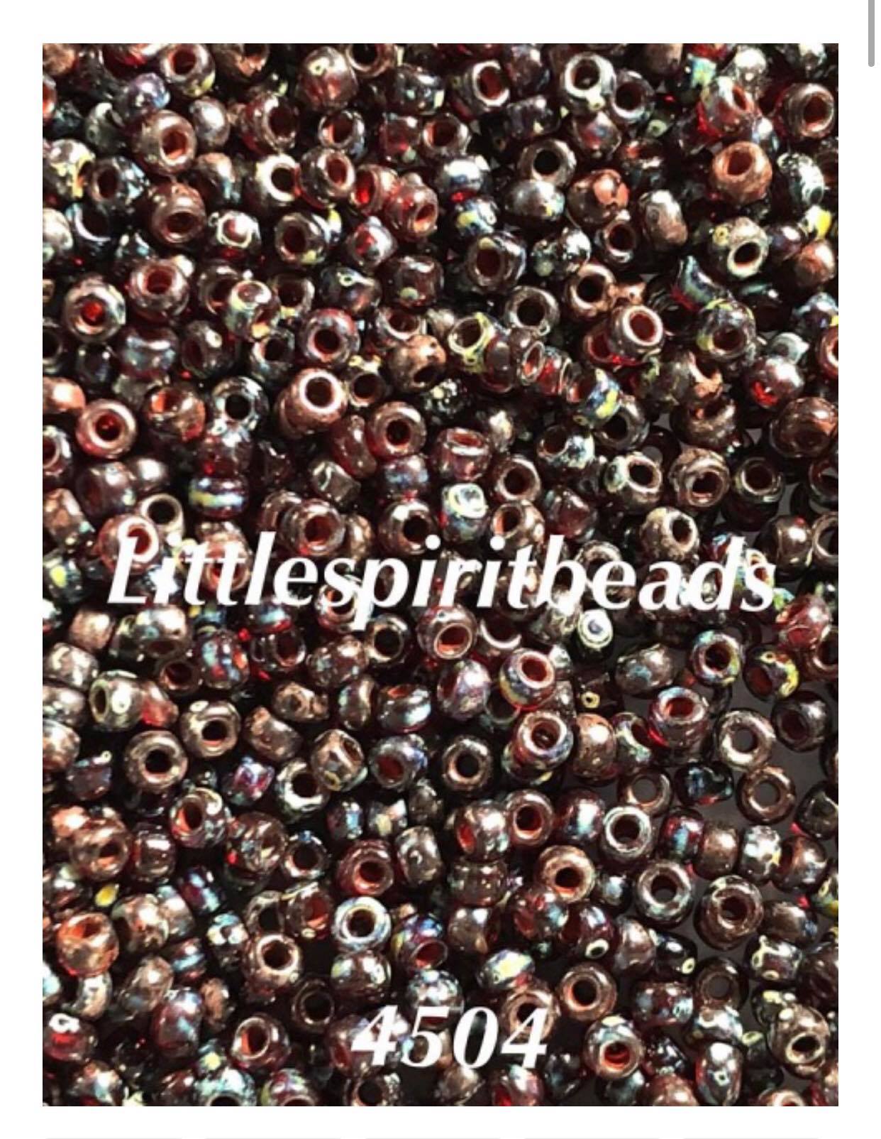20g Smoky Black Picasso Miyuki 6/0 Seed Beads -- Miyuki 4511 Size 6/0 (Sku 4321) Czech Glass Beads by GR8BEADS - The Bead Obsession